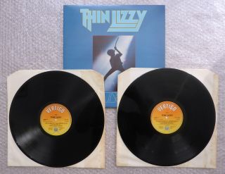 Thin Lizzy Life Live Uk 2x Lp Vinyl 1983 First Pressing Vg Rare