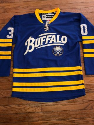 Ryan Miller Buffalo Sabres 40th Anniversary Third Nhl Hockey Jersey Size 48 Rare