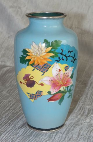 Old Japanese Cloisonne Vase With Unique Designs