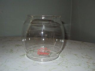 Vintage Coleman No.  550 Lantern Glass Globe Only Red Label Usa 200a