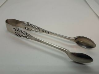 Antique Solid Sterling Silver Sugar Tongs London 1932.  22.  65 Grams.