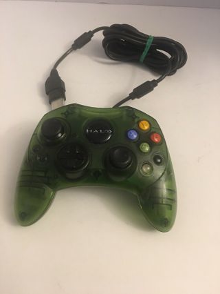 Xbox Halo Edition Controller S Green Rare - Authentic Oem