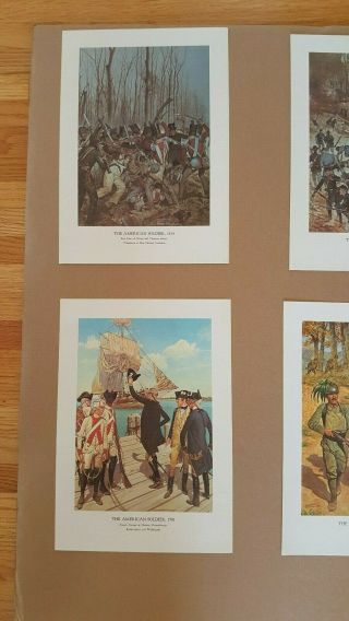 Vintage Military Art Prints: ‘the American Soldier’ Complete Set No.  5