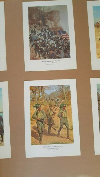 Vintage Military Art Prints: ‘The American Soldier’ Complete Set No.  5 2