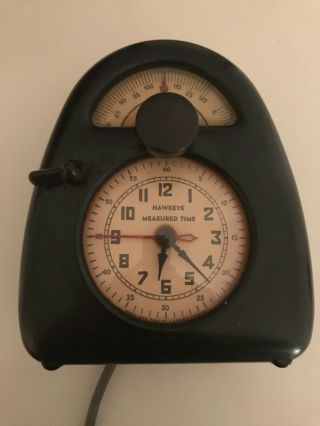 Mid Century Modern Isamu Noguchi Hawkeye Measured Time Clock Bakelite Model E