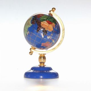 Small Lapis Lazuli Desktop Gemstone Globe