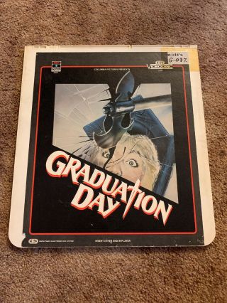 Graduation Day Ced Videodisc Rare Horror Slasher