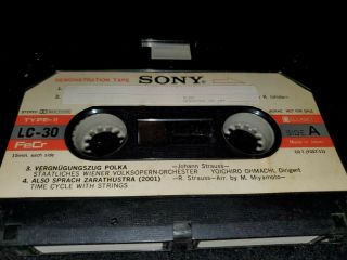 RARE Vintage Sony Elcaset Demonstration Tape LC - 30 TYPE II 3
