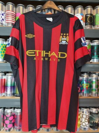 Manchester City 2011 - 2012 Mens Xl Away Football Shirt 11 A.  Johnson Retro Rare