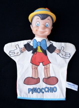 Rare Vintage Pinocchio Hand Puppet - Walt Disney Productions Japan