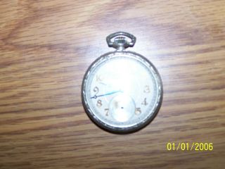 Vintage Elgin Size 12 Pocket Watch Runs