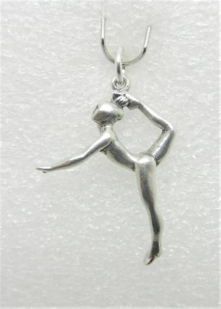 James Avery Retired Sterling Girl Gymnast Charm - Rare Find - Lb - C1821
