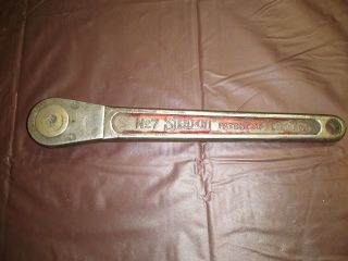 Rare 1929 Snap On Tools 1/2 " Drive Ratchet Milwaukee Patent Applied For