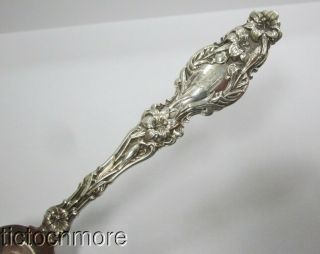 Antique Whiting Lily Sterling Silver Spoon 1.  05oz Pat Date 1902