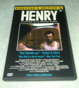 Henry Portrait Of A Serial Killer Dvd Directors Edition Rare Oop