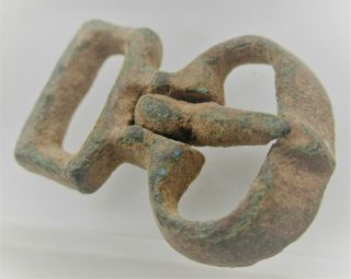 Detector Finds Ancient Roman Bronze Military Buckle Circa 300 - 400ad