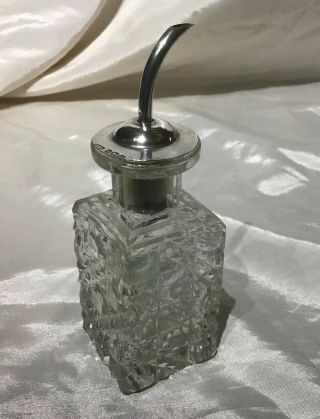 Cut Glass And Silver Mounted Cruet Made By John Grinsell And Son Birmingham 1913