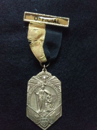 Very Old Antique Obsolete Pittsburgh,  Pa.  Bureau Of Police " Official " Medal 1927