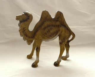 Vtg Rare Large Fontanini 7.  5 " Tall Standing Camel Italy Nativity Hp Paper Mache