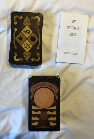 Rare Homestuck Tarot Card Deck With Instructions 78 Cards