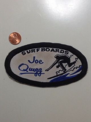 Vintage Joe Quigg Surfing Surfboard Jacket Patch 1960s Longboard Old Surfer Rare