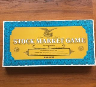 Rare Stock Market Board Game Deluxe Trading Whitman Vintage 1968 Complete
