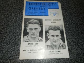 Leicester City V Grimsby Town 1948/9 April 2nd Pirate Issue Rare
