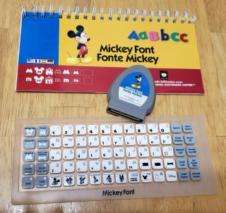 Disney Mickey Font Cricut Cartridge 29 - 0381 Rare Unlinked Fonts