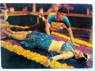 Bollywood Talented Actors - Jeetendra - Sridevi - Rare Post Card Postcard