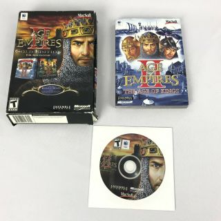 Age Of Empires 2 Gold Edition Game For Mac Macintosh Complete Rare Pc