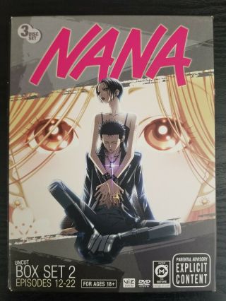 Nana Anime Uncut Box Set - Vol.  2 (dvd,  2009,  3 - Disc Set) Region 1 Oop Rare Htf