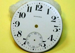 Great 16s,  21j E Howard,  Rail Road Chronometer Pocket Watch Dial