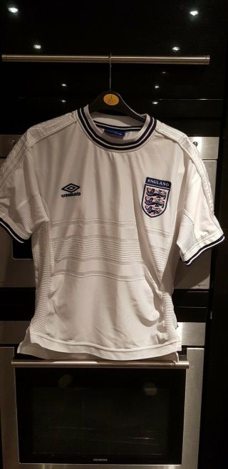 England Home Shirt 1999 2000 2001 Xlboys Umbro Vintage Rare,