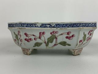 Unusual Antique Chinese Porcelain Tray / Bowl With Fine Details Qing Period