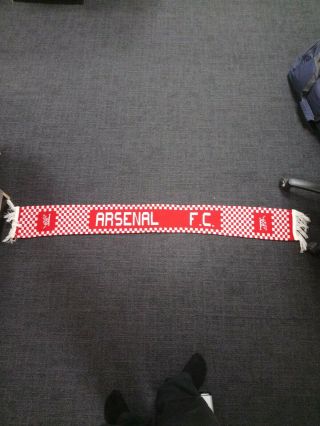 Arsenal Fc Scarf Old/rare - Reversible