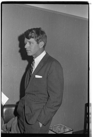 Robert Bobby F.  Kennedy Rare B/w 35mm Photo Negative York 1960 