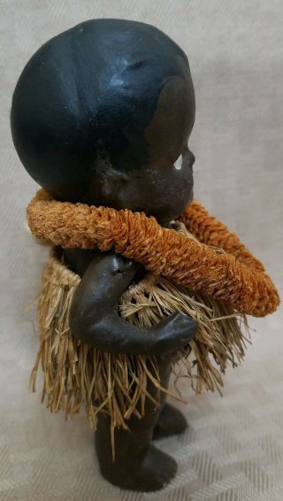 RARE Antique Black Americana Bisque Kewpie Doll made in Nippon 2