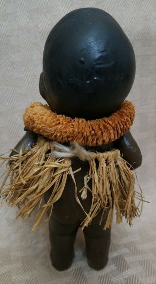 RARE Antique Black Americana Bisque Kewpie Doll made in Nippon 3