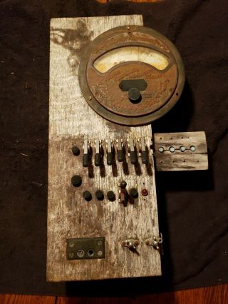 Antique 1890s Weston Voltmeter Steampunk Gage Newark Nj For Parts/repair/display