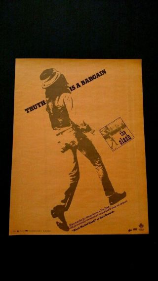 Clash " Black Market Clash " (1980) Rare Print Promo Poster Ad