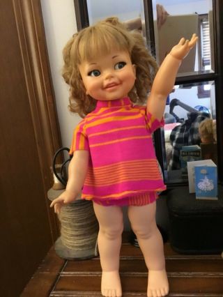 Vintage Ideal Toy Giggles Doll Gg - 18 - H - 77 1966