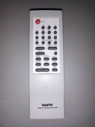 【RARE】90s Sanyo AWM - 2100U AM/FM Radio/CD Player/Cassette Recorder With Remote 3