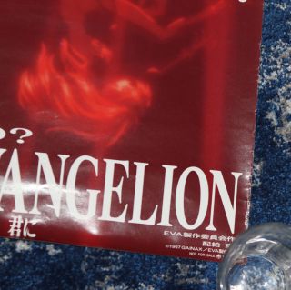 ULTRA RARE The End of Evangelion Anime Movie Promo Poster Gainax Neon Genesis AX 2