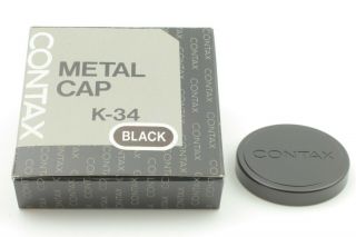 [rare In Box] Contax K - 34 38mm Metal Cap Black,  T3 Tvs Tvsii From Japan