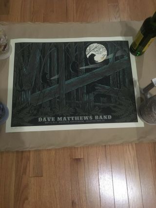 Dave Matthews Band Poster Mountain View Ca Rare 9/9/12