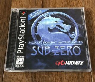 Mortal Kombat Mythologies: Sub Zero (playstation 1,  1997) Complete Rare Ps1