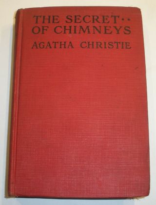 Rare 1925 1st U.  S.  Edition The Secret Of Chimneys Book By Agatha Christie
