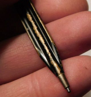 Rare Vintage Thin Line Art Deco Brass Mechanical Pencil - Very Early Piece