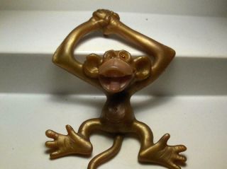 Rare Htf Russ Berrie Oily Jiggler Rubber Hanging Ape Monkey Figure