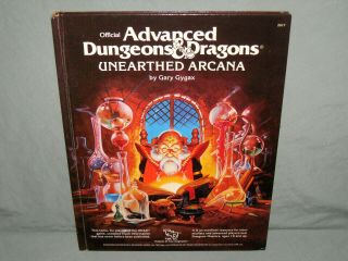 Ad&d 1st Ed Hardback - Unearthed Arcana (rare From 1985 And High - Grade)